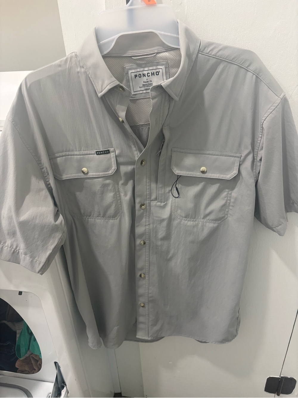 Men’s poncho short sleeve size small